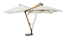 OMBRELLONE BRACCIO IN LEGNO 3X4 ECRU - CAPUA