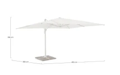 OMBRELLONE BRACCIO VEGA 3X4 BIANCO