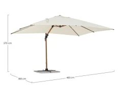 OMBRELLONE IN ALLUMINIO 3X4 BEIGE - ORION