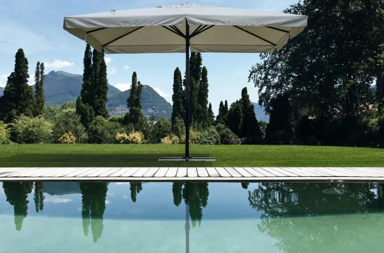 OMBRELLONE IN ALLUMINIO 4X4 GRIGIO ANTRACITE - ALGHERO