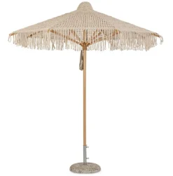 OMBRELLONE MACRAME 2.5M NAT