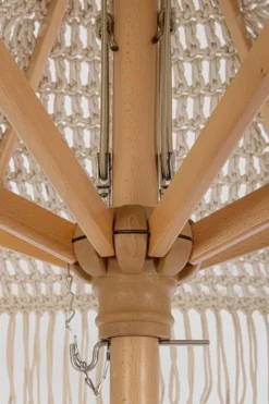 OMBRELLONE MACRAME 2.5M NAT