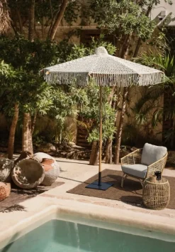 OMBRELLONE MACRAME 2.5M NAT