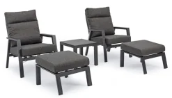 OTTOMAN IN ALLUMINIO ANTRACITE JX55 - KLEDI