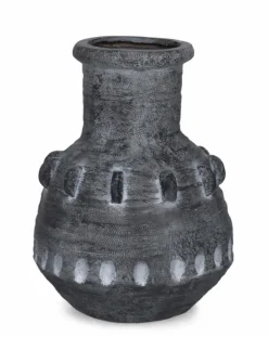 P. VASO BUCCHERO TONDO GRIGIO D37