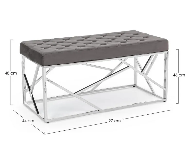 PANCA COLOR GRIGIO - RAYAN