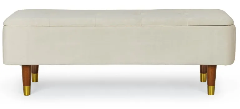 PANCA CONTENITORE IN VELLUTO NATURALE - KIRA