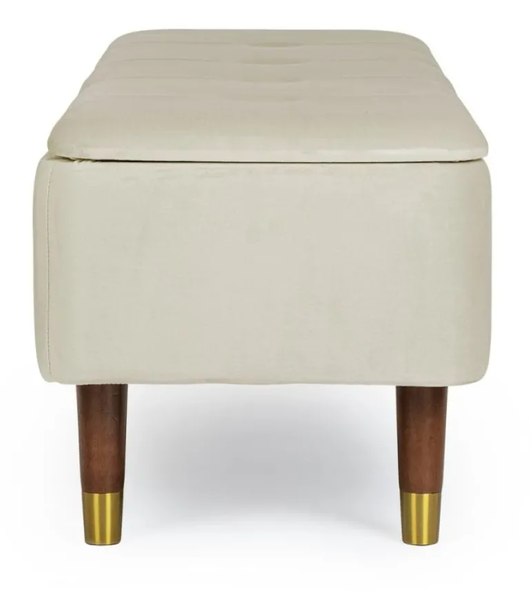 PANCA CONTENITORE IN VELLUTO NATURALE - KIRA