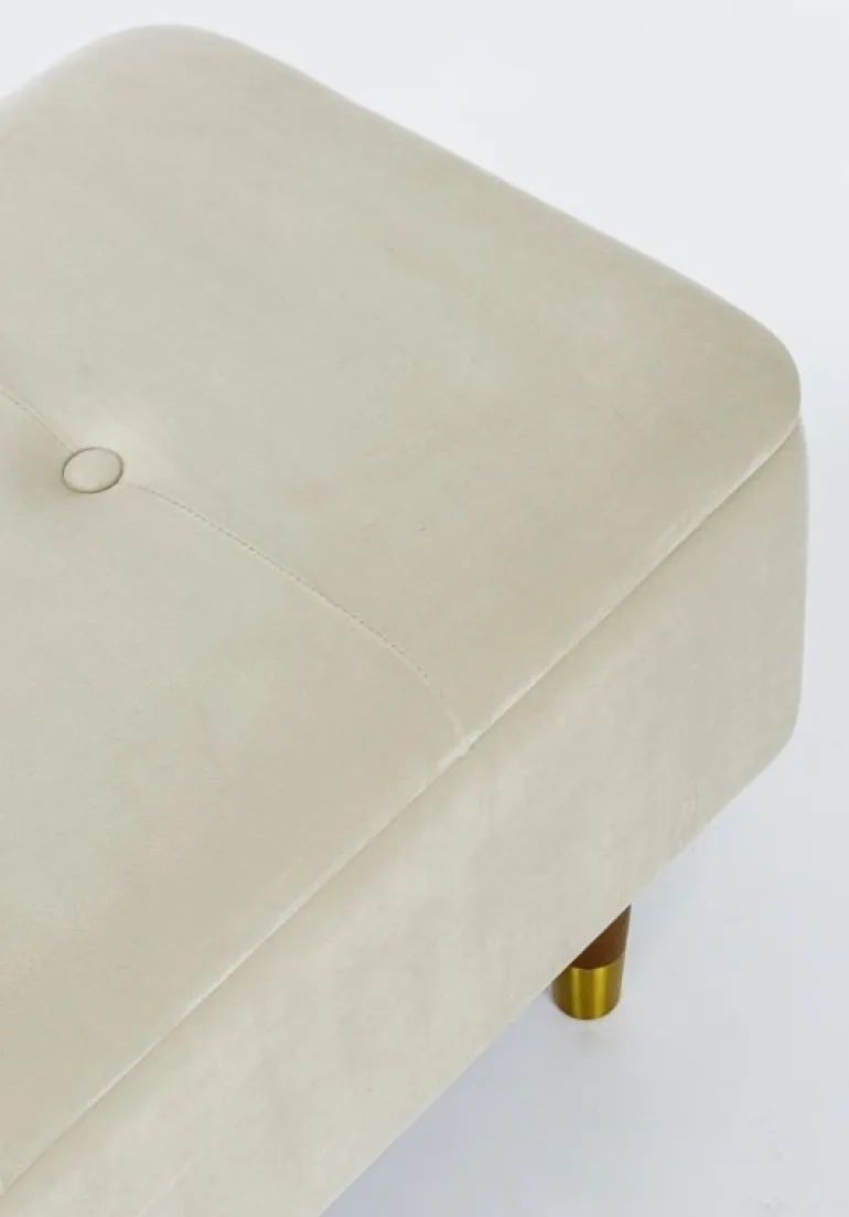 PANCA CONTENITORE IN VELLUTO NATURALE - KIRA