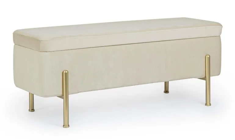 PANCA CONTENITORE IN VELLUTO NATURALE - IRINA