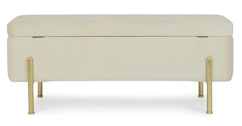 PANCA CONTENITORE IN VELLUTO NATURALE - IRINA