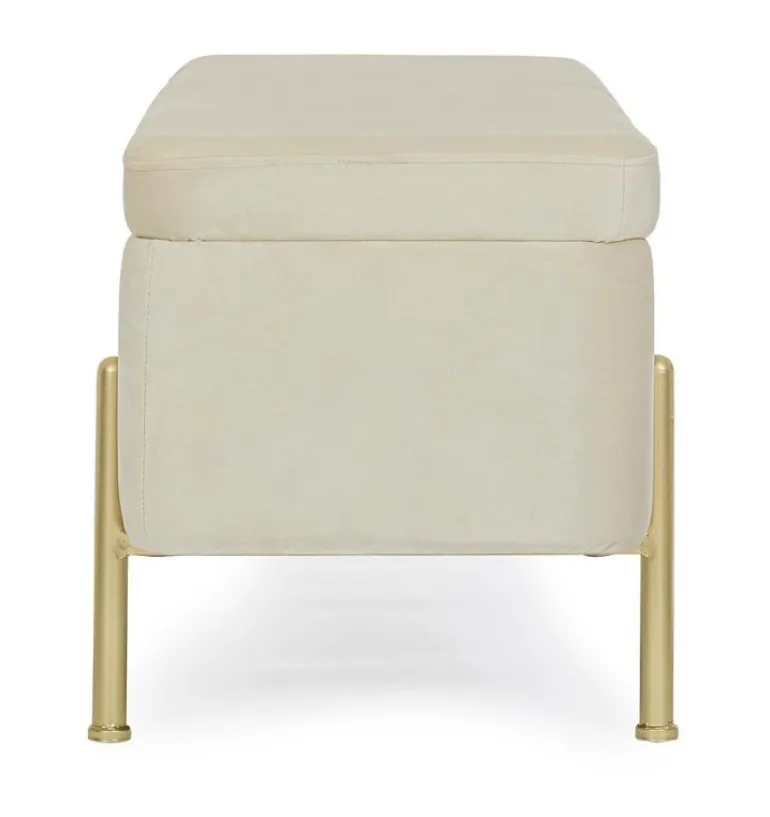 PANCA CONTENITORE IN VELLUTO NATURALE - IRINA