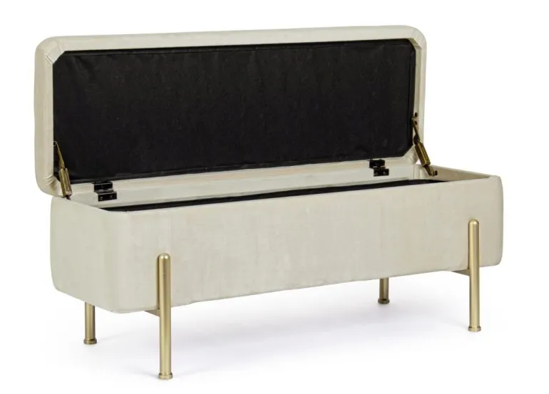 PANCA CONTENITORE IN VELLUTO NATURALE - IRINA