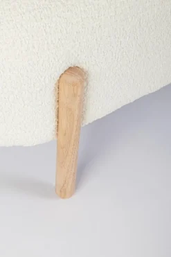 PANCA EFFETTO BOUCLE' BIANCO - DAYLA