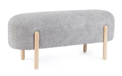 PANCA EFFETTO BOUCLE' GRIGIO CHIARO - DAYLA