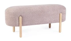 PANCA EFFETTO BOUCLE' ROSA ANTICO - DAYLA