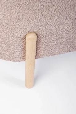 PANCA EFFETTO BOUCLE' ROSA ANTICO - DAYLA