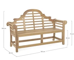 PANCA IN TEAK - VERADERO FSC