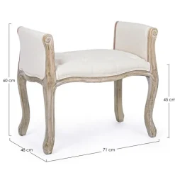 PANCA IN TESSUTO NAURALE - DIVA