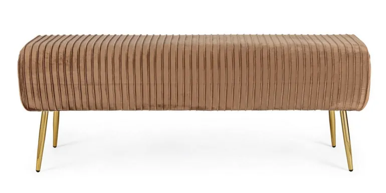 PANCA IN VELLUTO BRONZO - SELENA