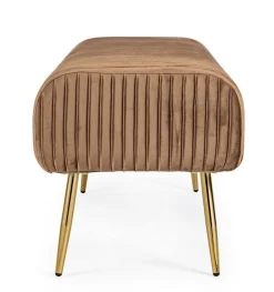 PANCA IN VELLUTO BRONZO - SELENA