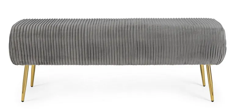 PANCA IN VELLUTO GRIGIO - SELENA