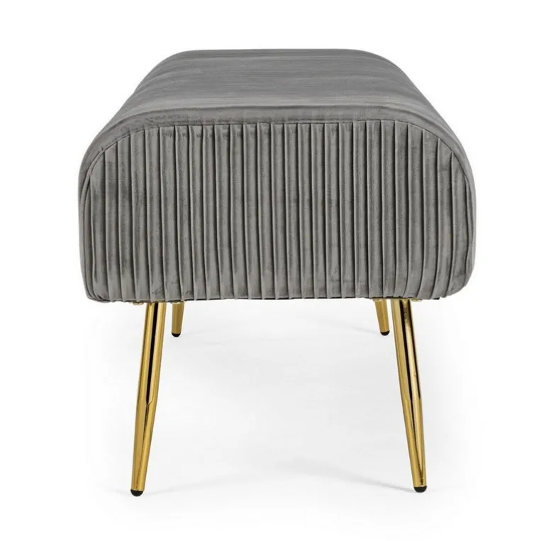 PANCA IN VELLUTO GRIGIO - SELENA