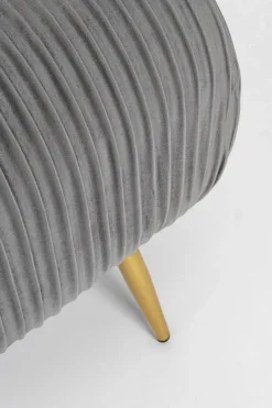 PANCA IN VELLUTO GRIGIO - SELENA