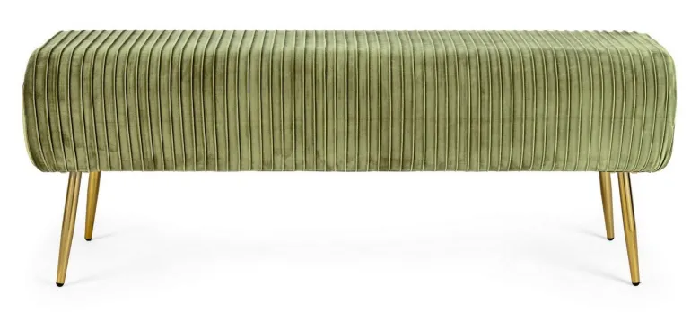 PANCA IN VELLUTO OLIVE - SELENA