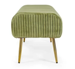 PANCA IN VELLUTO OLIVE - SELENA