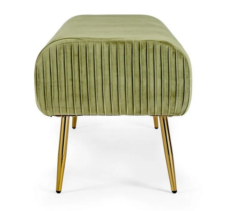 PANCA IN VELLUTO OLIVE - SELENA