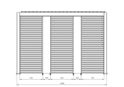 PANNELLO VERTICALE PERGOLA OCEAN ANTRAC