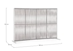 PARAVENTO PAXSON 180X120 BIA QS20/GRIGIO