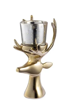 P.CANDELA 1P GLOWER TESTA RENNA ORO