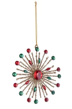 PENDAGLIO BEAD FIOCCO NEVE 16P ROS 15X15