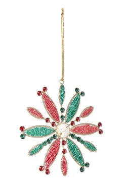 PENDAGLIO BEAD FIOCCO NEVE 12P ROS 15X15