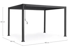 PERGOLA OCEAN 3X4 ANTRACITE