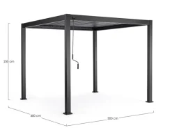 PERGOLA OCEAN 3X3 ANTRACITE