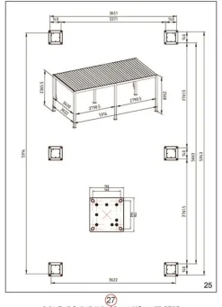 PERGOLA OCEAN 3.6X6 ANTRACITE