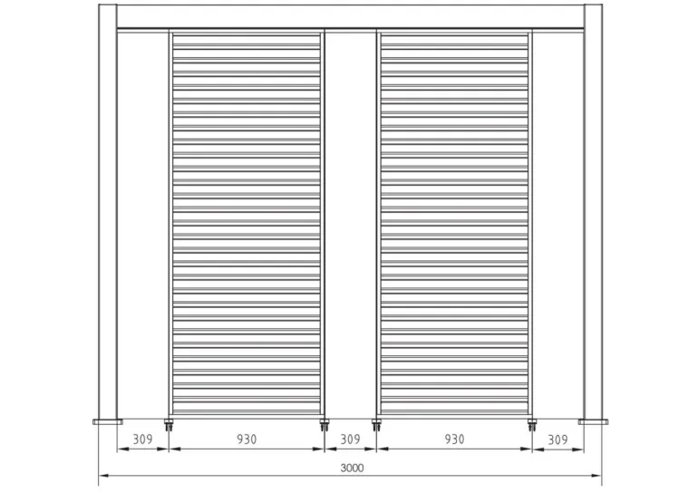 PERGOLA OCEAN 3.6X6 ANTRACITE