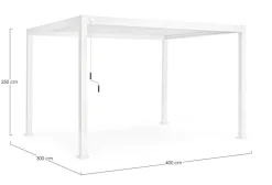 PERGOLA OCEAN 3X4 BIANCO
