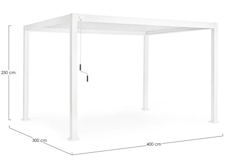 PERGOLA OCEAN 3X4 BIANCO