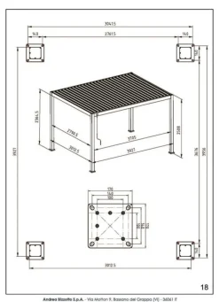 PERGOLA OCEAN 3X4 BIANCO