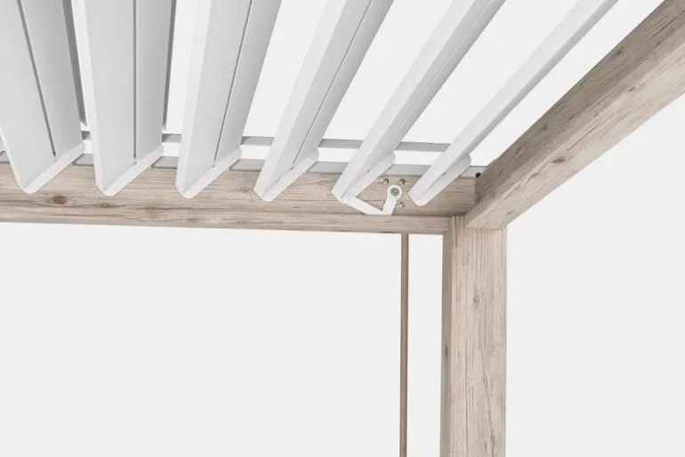 PERGOLA OCEAN 3.6X3.6 RUSTIC-BIANCO