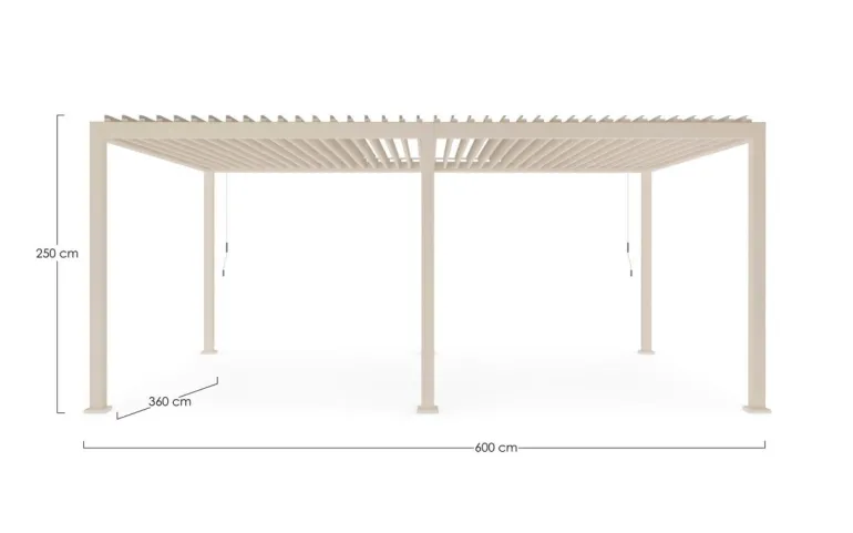 PERGOLA OCEAN 3.6X6 SETA
