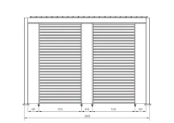PERGOLA OCEAN 3.6X7.2 SETA