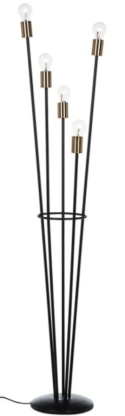 PIANTANA FIACCOLA 5LUCI NERO H155