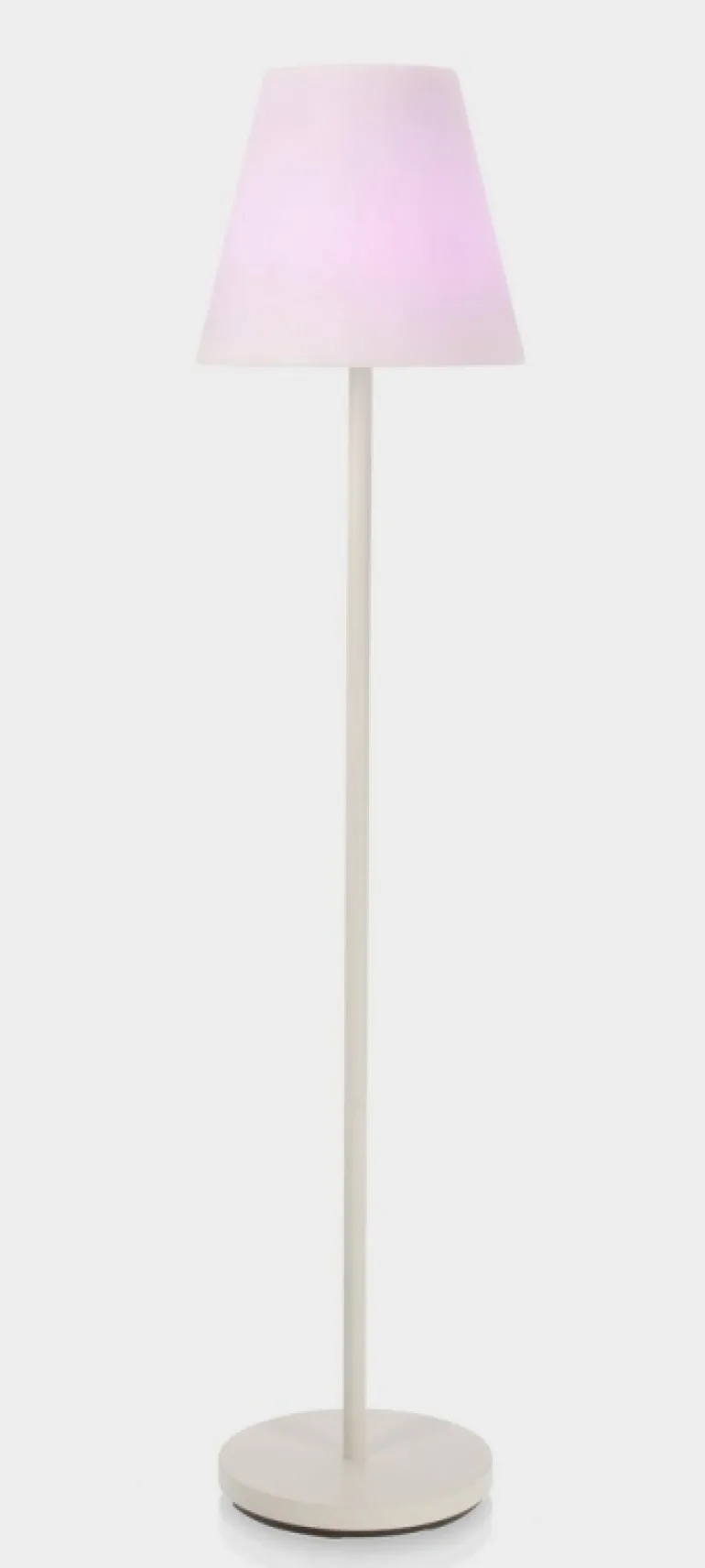 PIANTANA SOLAR LED SPEAKER PE BIANC H150