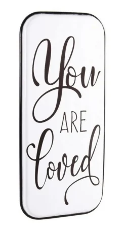 PLACCA METALLO LOVED 38X82