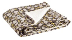 PLAID CALAIS NERO C-TULIPANO 130X180